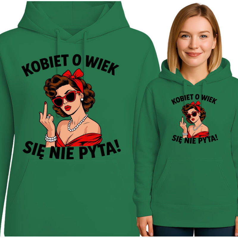Bluza damska 'Kobiet o wiek się nie pyta'