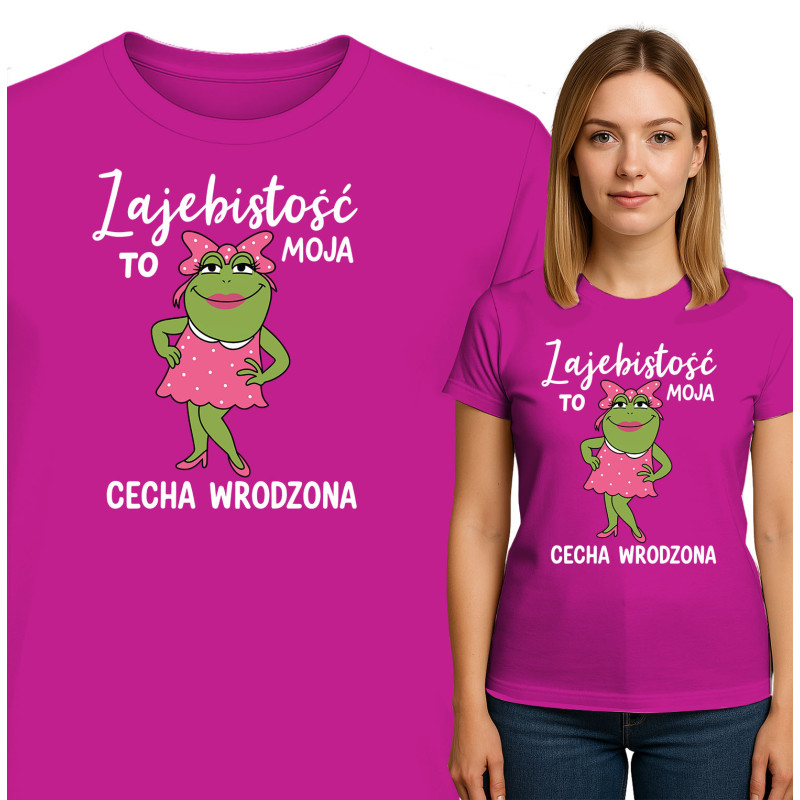 Koszulka damska 'Zajebistość to moja cecha wrodzona'