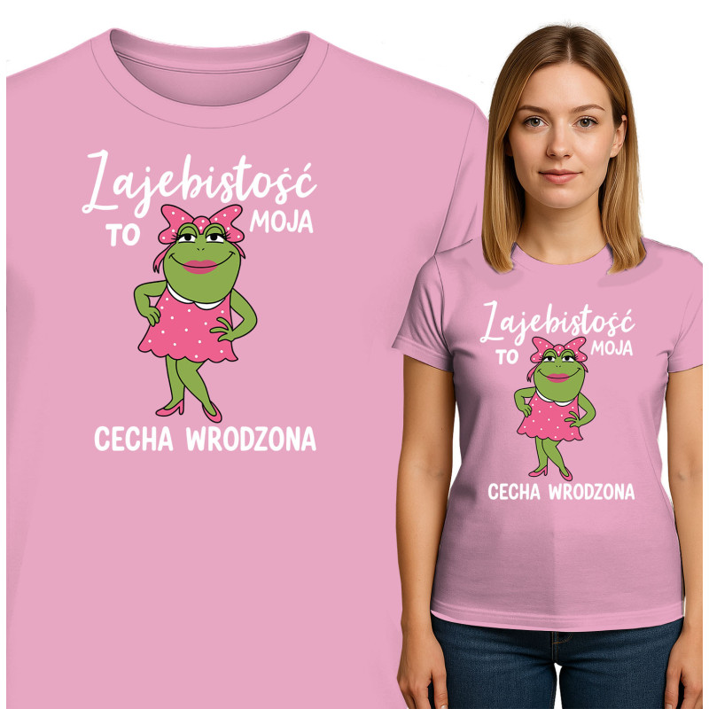 Koszulka damska 'Zajebistość to moja cecha wrodzona'