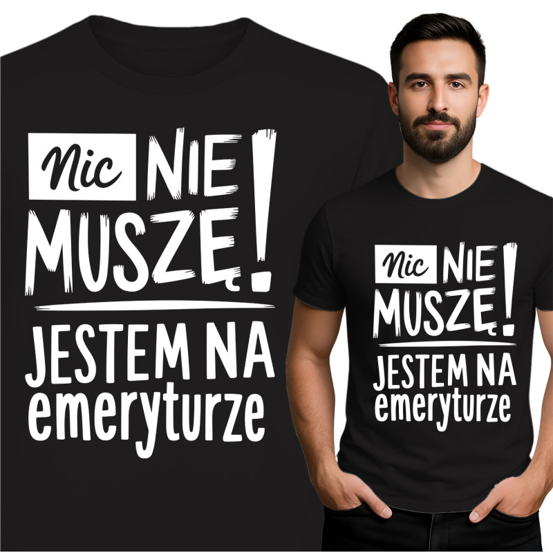 Stijlvol Zwart T-Shirt met Unieke Slogan