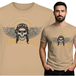 T-shirt Męski z Czaszką – Death Before Dishonor