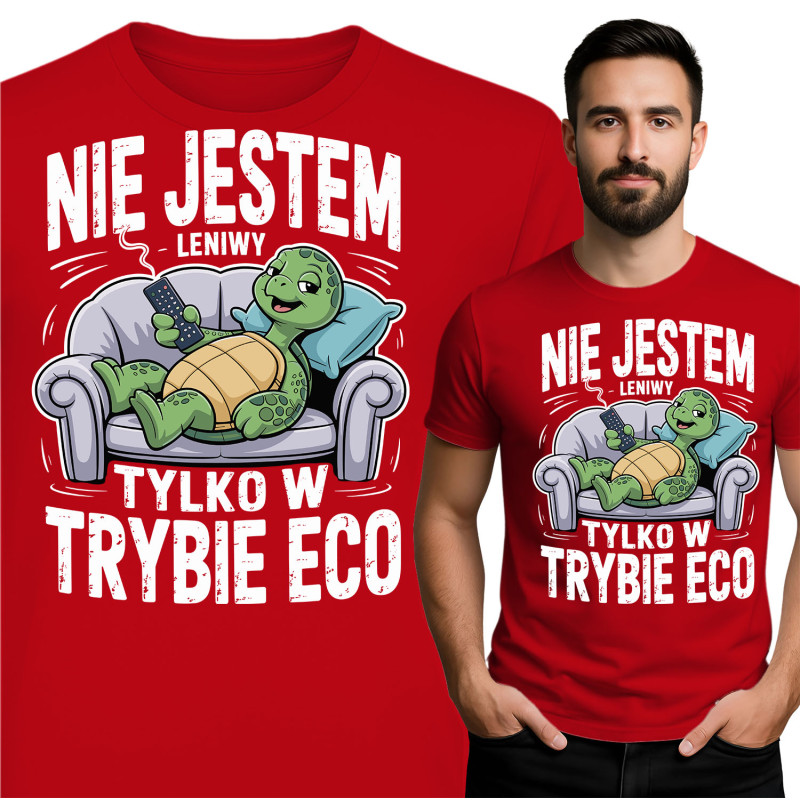 ECO-vriendelijk T-shirt met Schildpad voor Ontspannen Stijl