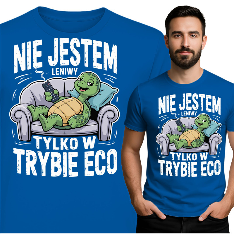 ECO-vriendelijk T-shirt met Schildpad voor Ontspannen Stijl