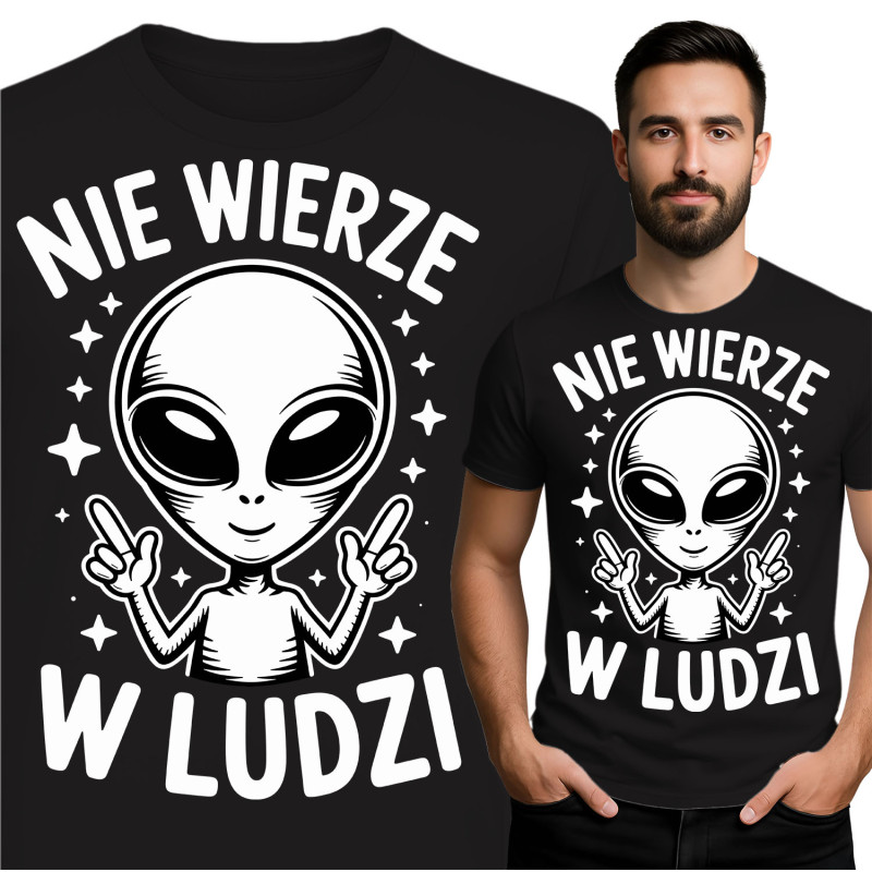 Alien Graphic T-Shirt - Geloof Niet in Mensen