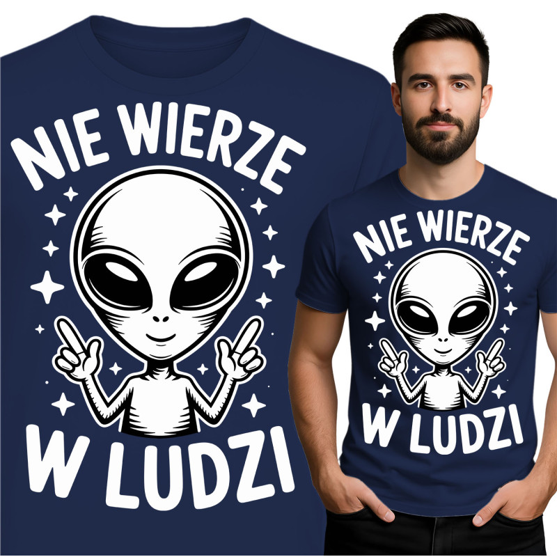 Alien Graphic T-Shirt - Geloof Niet in Mensen