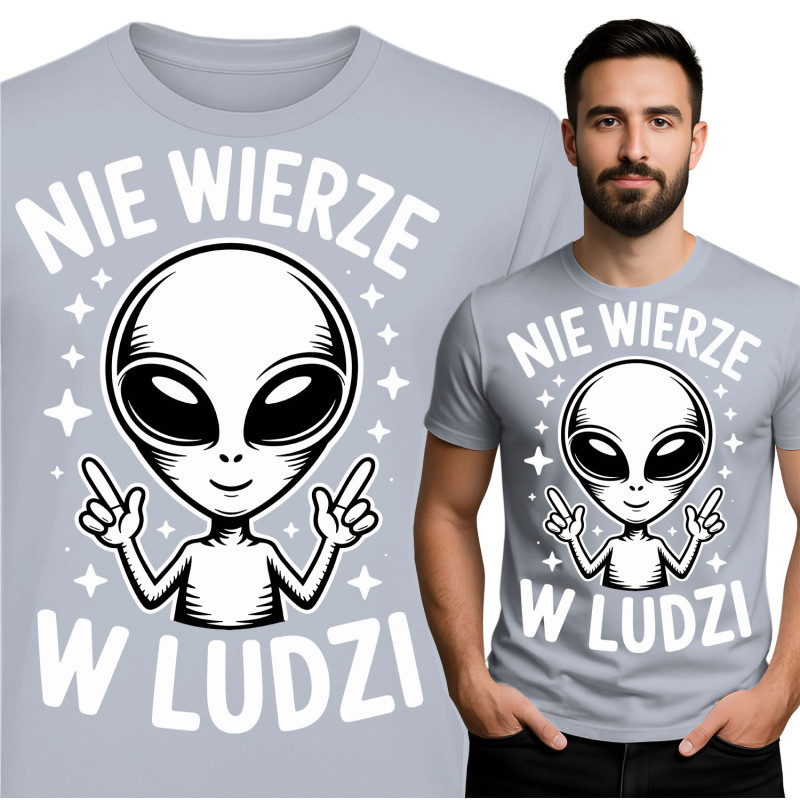 Alien Graphic T-Shirt - Geloof Niet in Mensen