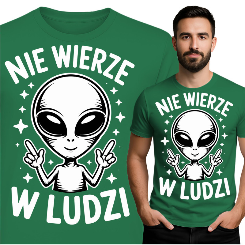 Alien Graphic T-Shirt - Geloof Niet in Mensen