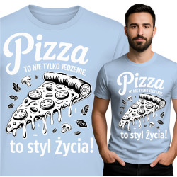 Koszulka męska 'Pizza – To nie tylko jedzenie, to styl życia'