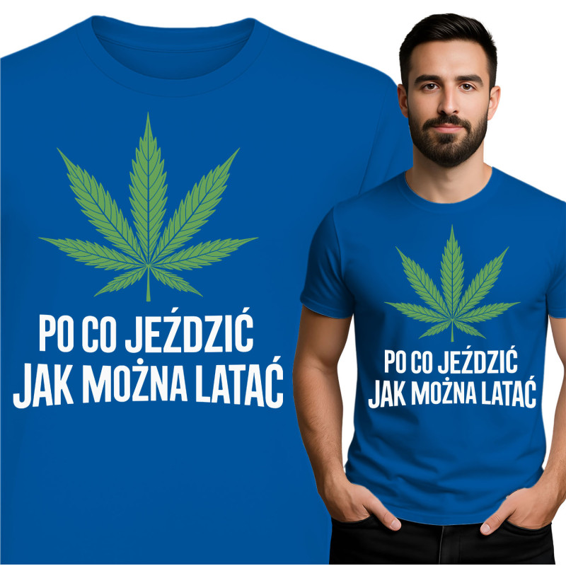 Unieke T-shirt met Cannabisblad
