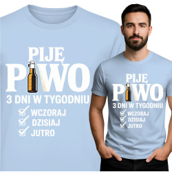 Drink Bier T-Shirt - 3 Dagen per Week