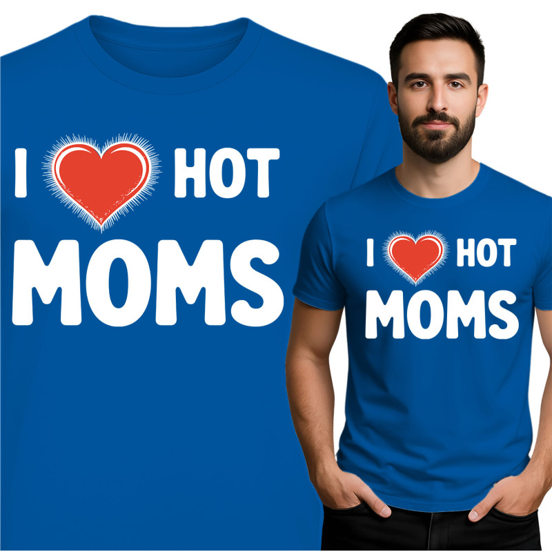 Koszulka męska 'I Love Hot Moms'