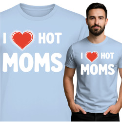 Koszulka męska 'I Love Hot Moms'