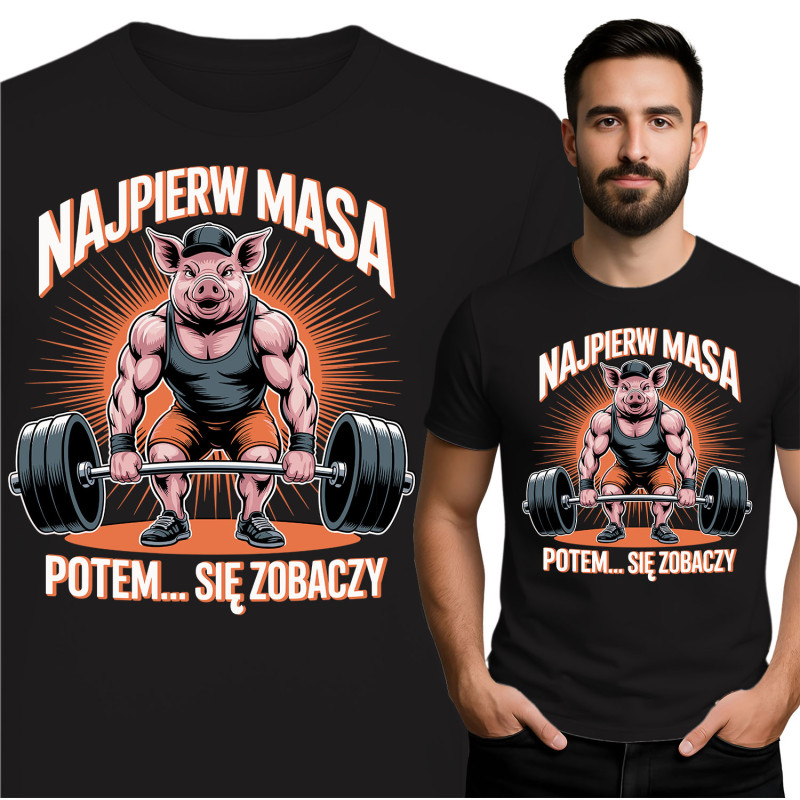Grappig Varkens Gewichtheffen T-Shirt