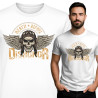 T-shirt Męski z Czaszką – Death Before Dishonor