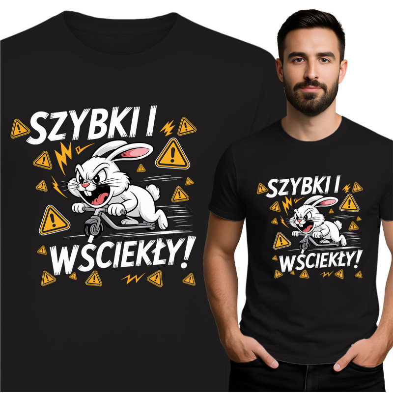 Snelle en Boze Konijn T-Shirt