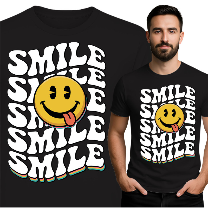 Smile Grafisch T-Shirt