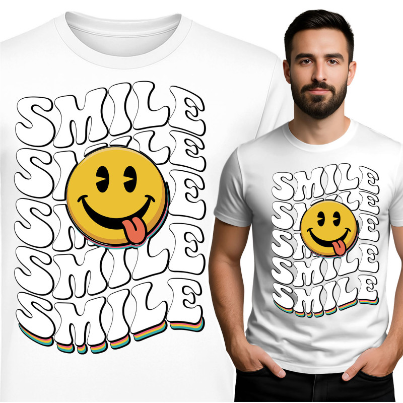 Smile Grafisch T-Shirt