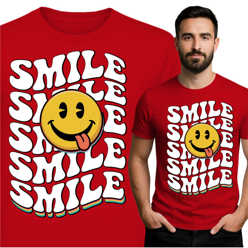 Smile Grafisch T-Shirt