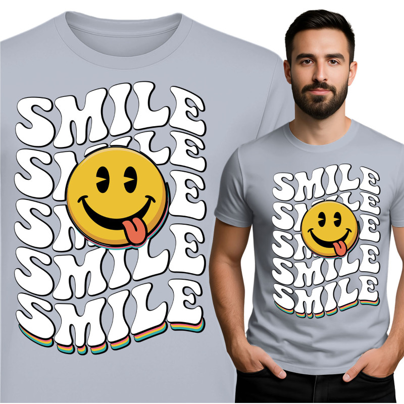 Smile Grafisch T-Shirt