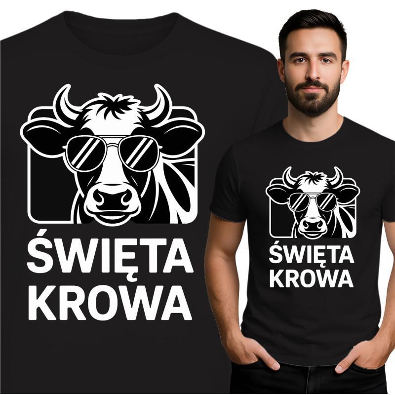 Koszulka męska  'Święta Krowa'