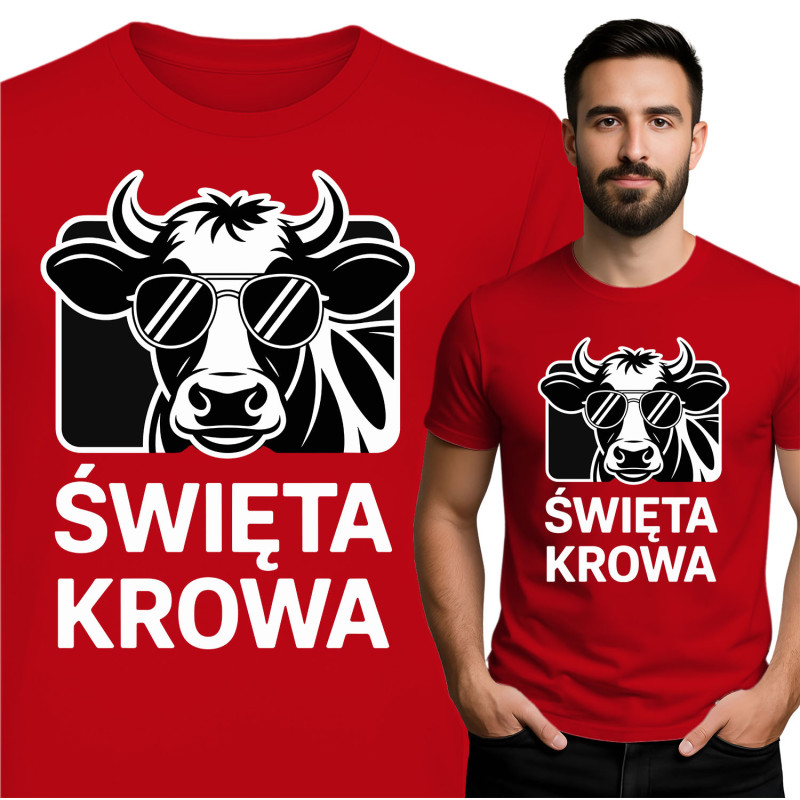 Koszulka męska  'Święta Krowa'
