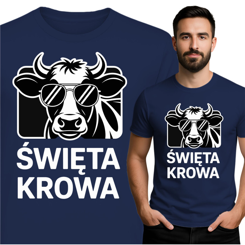Koszulka męska  'Święta Krowa'