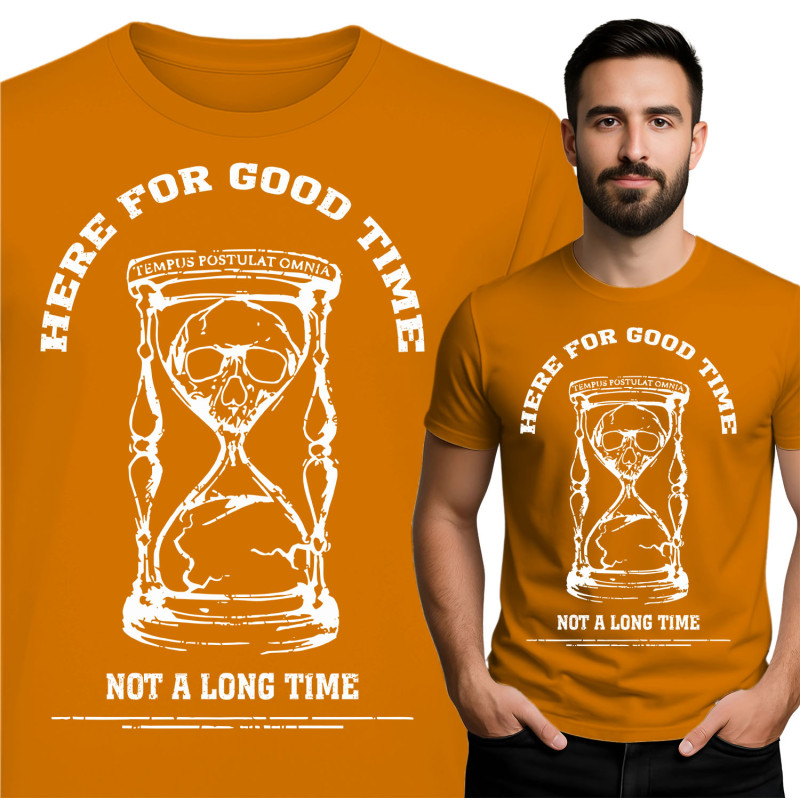 Here for Good Time Skull T-shirt