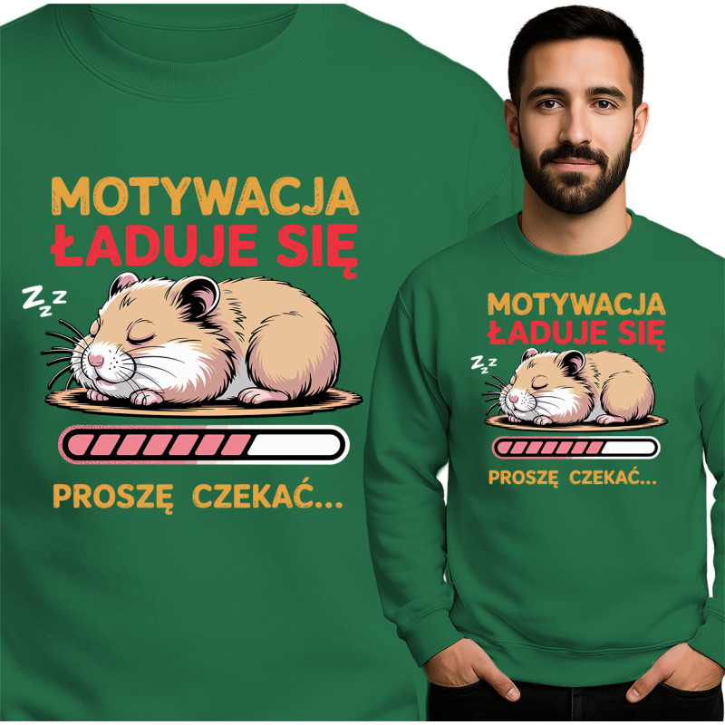 Bluza męska 'Motywacja Ładuje Się'