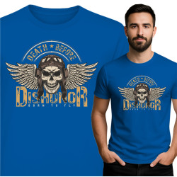 T-shirt Męski z Czaszką – Death Before Dishonor