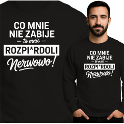 Energieke Sweatshirt - 'Wat Me Niet Doodt'