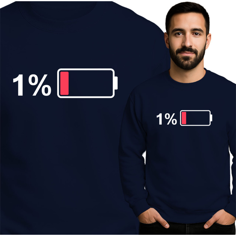 Batterij Laag Sweatshirt