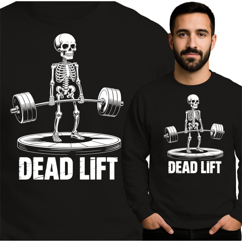 Grappige Skeleton Dead Lift Sweatshirt