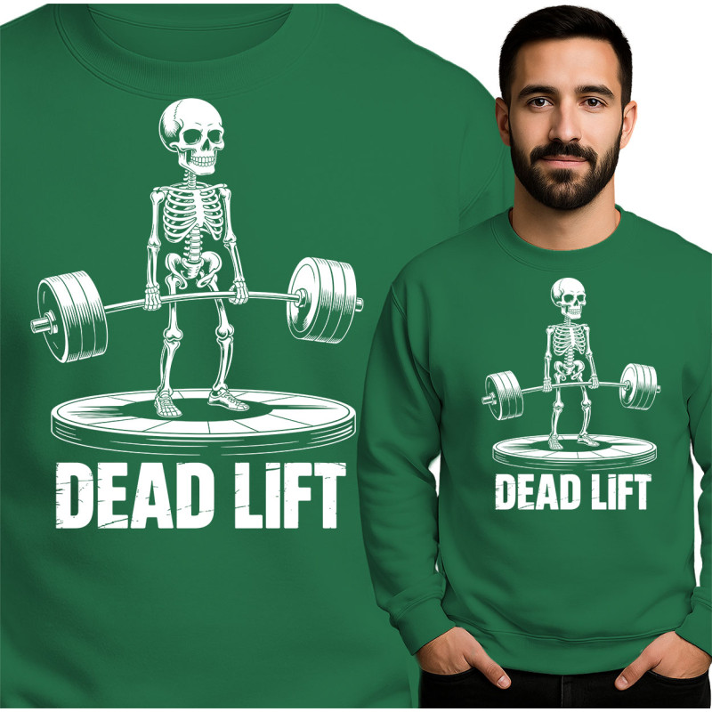 Grappige Skeleton Dead Lift Sweatshirt