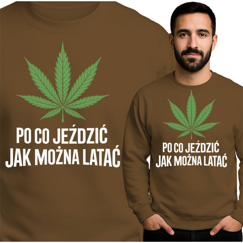 Trendy Cannabis Blad Sweatshirt