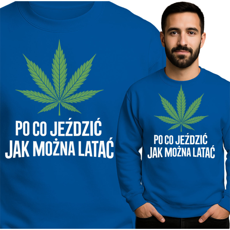 Trendy Cannabis Blad Sweatshirt