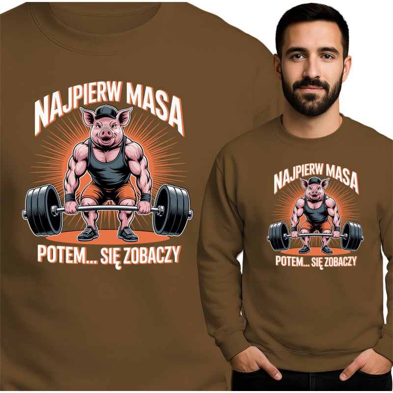 Grappige Sport Sweatshirt - Varkenskracht