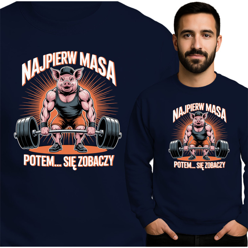 Grappige Sport Sweatshirt - Varkenskracht