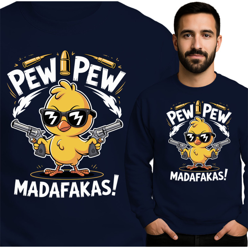 Bluza męska 'Pew Pew Madafakas'