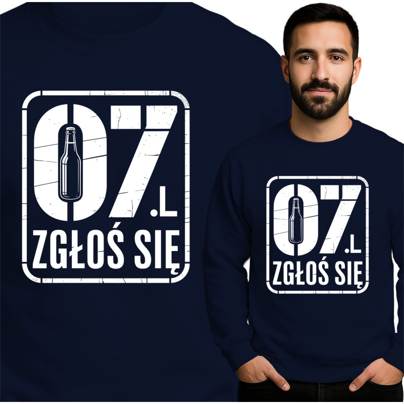 Stijlvolle blauwe sweatshirt met unieke print