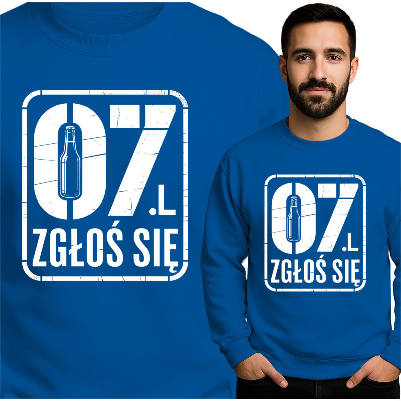 Stylish Blue Sweatshirt with Unique Print