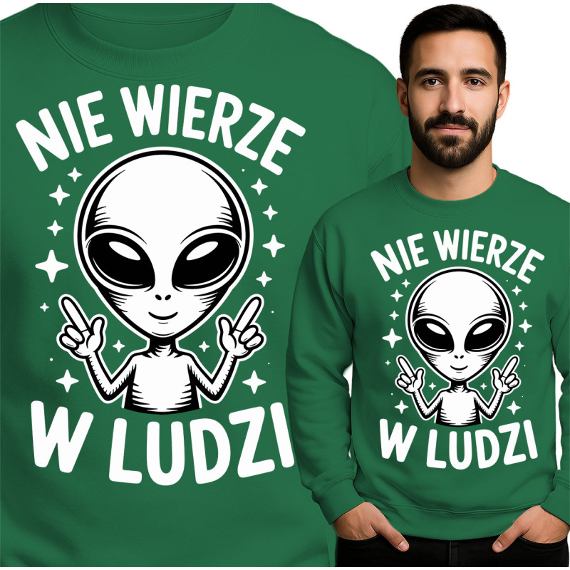 Unique Alien Graphic Sweatshirt
