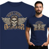 T-shirt Męski z Czaszką – Death Before Dishonor