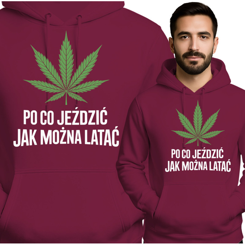 Bluza męska 'Po Co Jeździć Jak Można Latać'