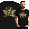 T-shirt Męski z Czaszką – Death Before Dishonor
