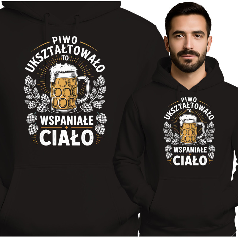 Bluza męska 'Piwo Ukształtowało To Wspaniałe Ciało'