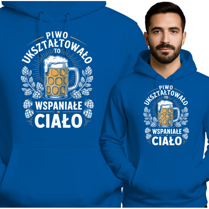 Bluza męska 'Piwo Ukształtowało To Wspaniałe Ciało'