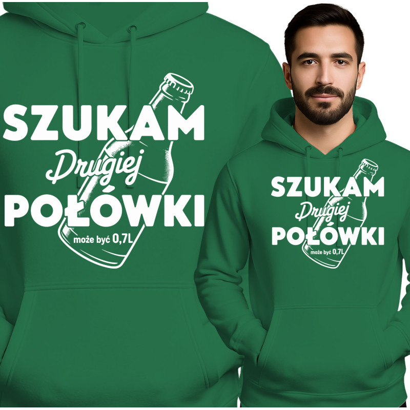 Bluza męska 'Szukam Drugiej Połówki 0,7L'