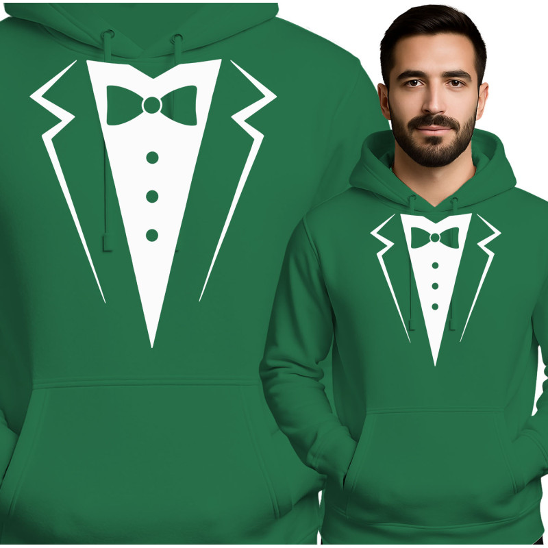 Stijlvolle Heren Hoodie met Smoking Ontwerp
