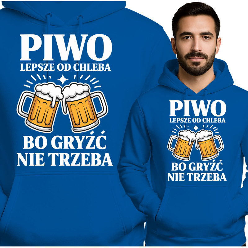 Bluza męska 'Piwo Lepsze od Chleba'