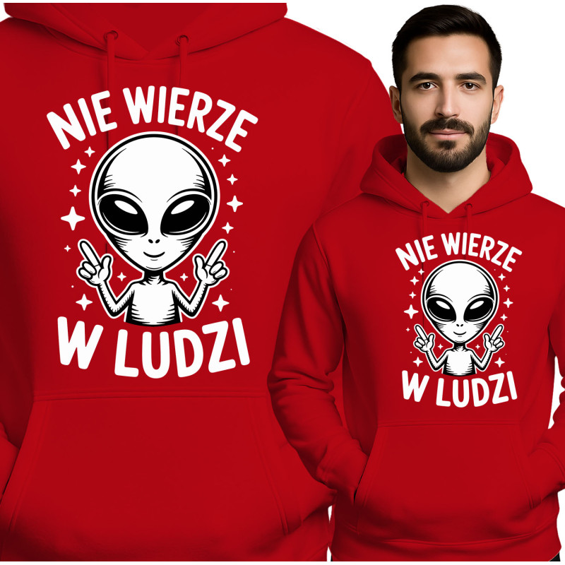 Bluza męska 'Nie Wierzę w Ludzi'